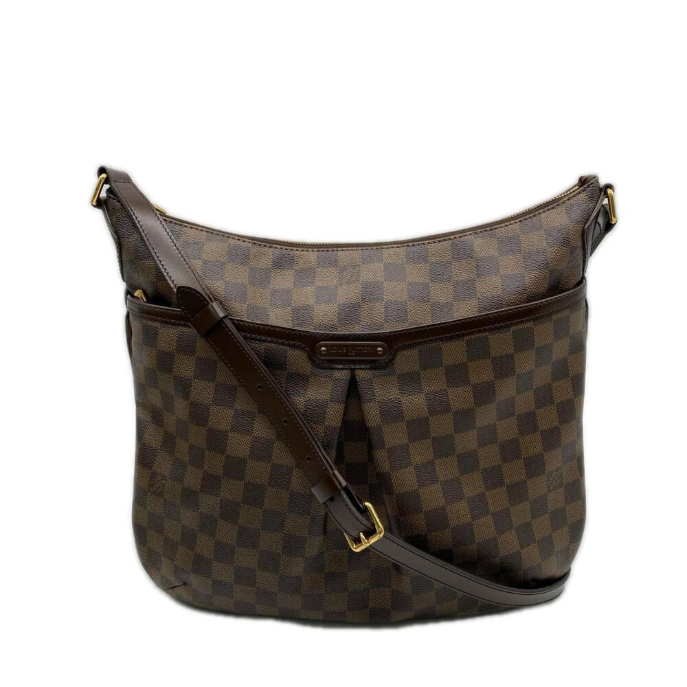 LOUIS VUITTON Damier Bloomsbury GM N42250 Handbag Brown Beige Leather Women's